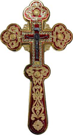 Хрест требний емаль 003017 подарунковий (SIN 2439)