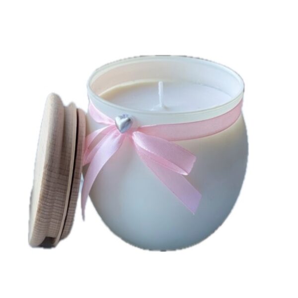 Свічка Глечик біла 490г. ароматизована