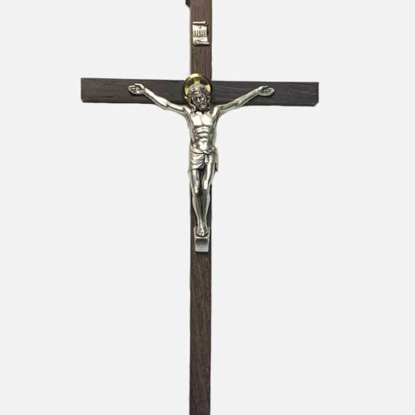 Хрест на стіну 05474 темне терево 25х13,5
