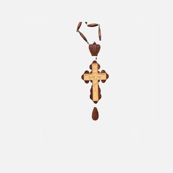 Хрест нагрудний 007209 червоне дерево протоієрейський SIN